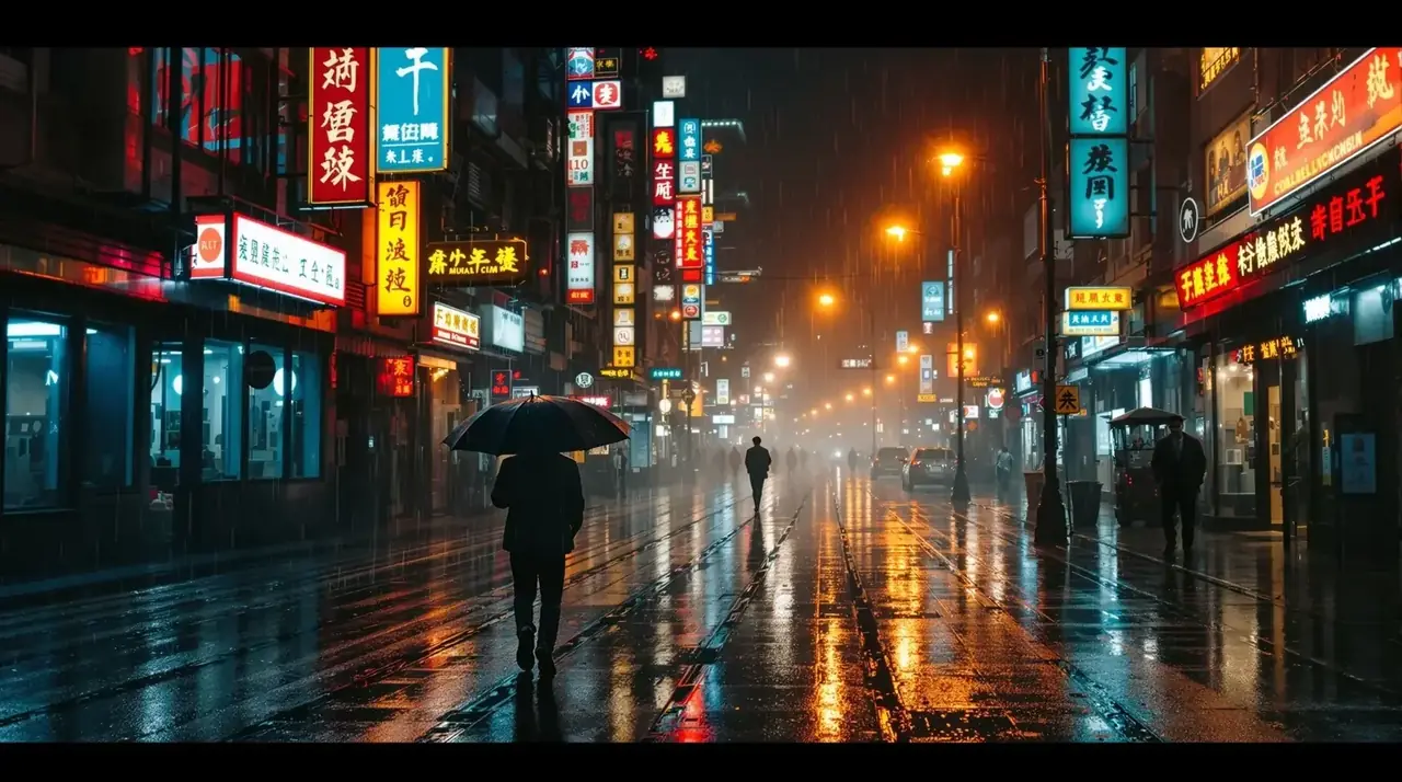 长夜灯火 影片剧照背景